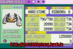 cheat hex stats emerald